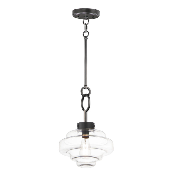 Maxim 11122CLBK One Light Pendant, Black