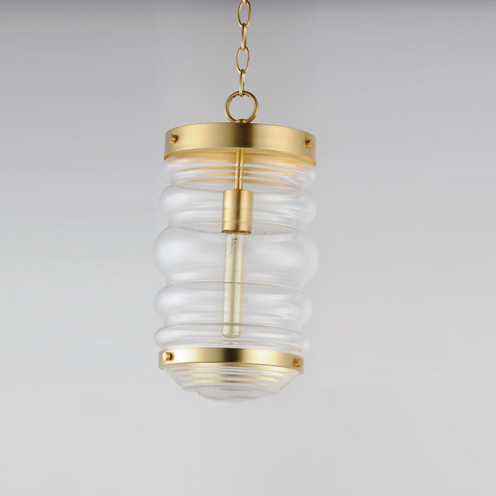 Maxim 11124CLSBR One Light Pendant, Satin Brass