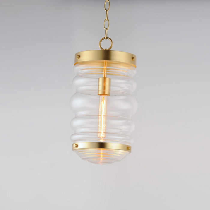 Maxim 11124CLSBR One Light Pendant, Satin Brass