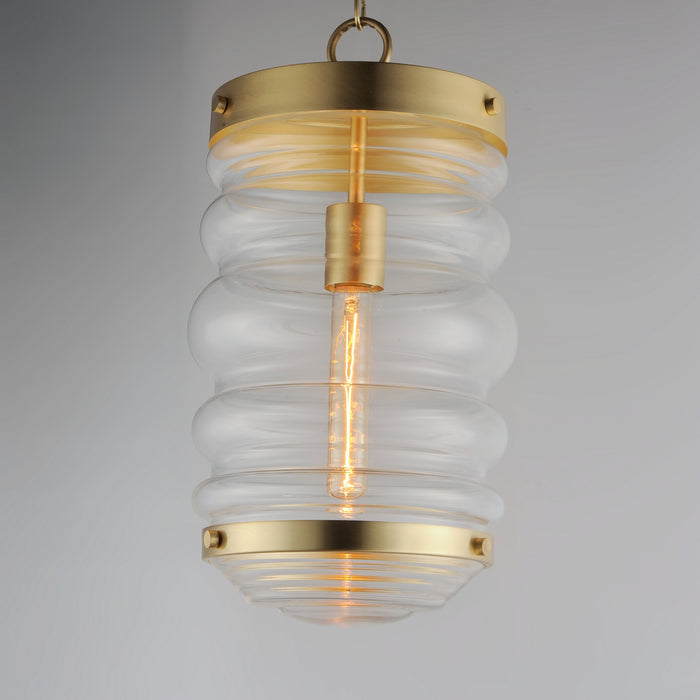 Maxim 11124CLSBR One Light Pendant, Satin Brass