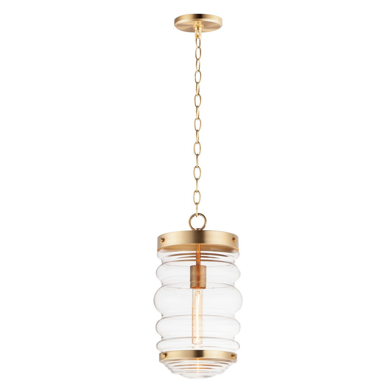 Maxim 11124CLSBR One Light Pendant, Satin Brass