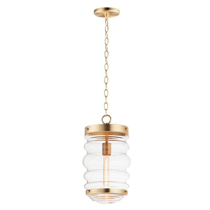 Maxim 11124CLSBR One Light Pendant, Satin Brass