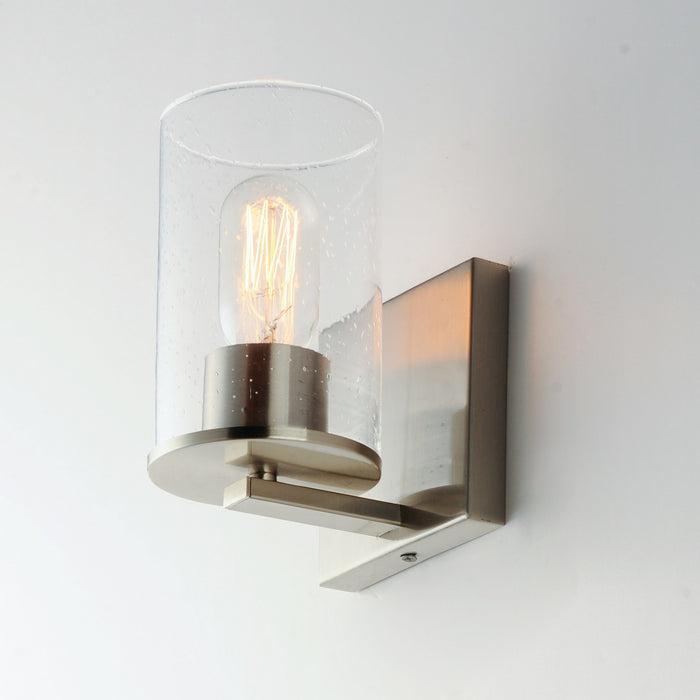 Maxim 11841CDSN One Light Bath Vanity, Satin Nickel