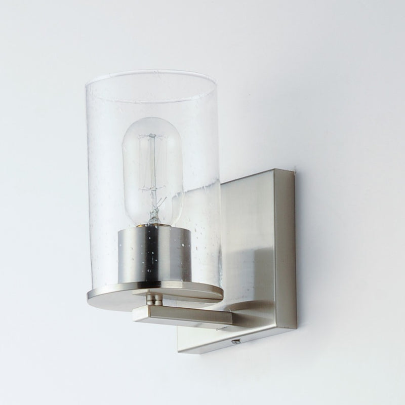 Maxim 11841CDSN One Light Bath Vanity, Satin Nickel