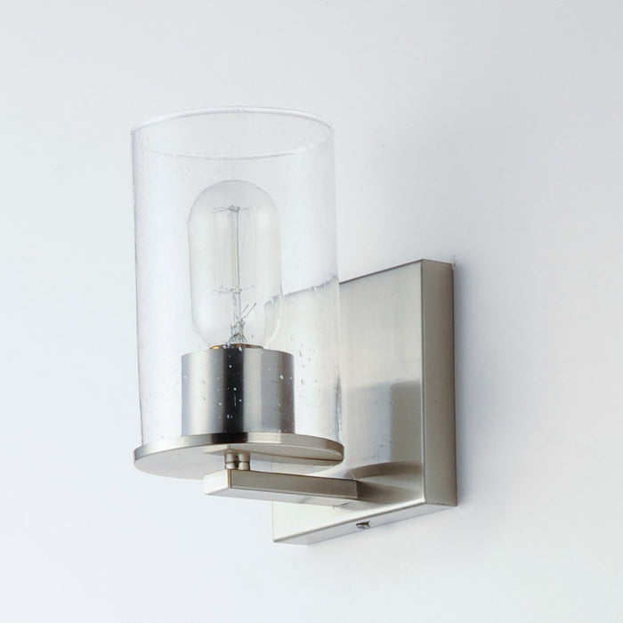 Maxim 11841CDSN One Light Bath Vanity, Satin Nickel