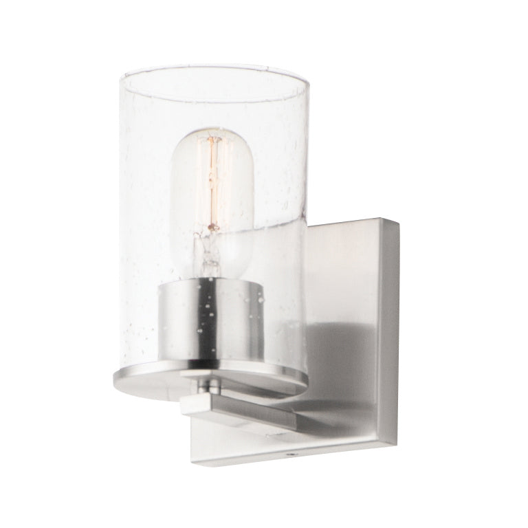 Maxim 11841CDSN One Light Bath Vanity, Satin Nickel