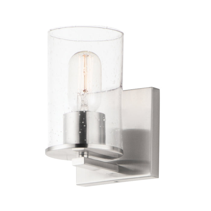 Maxim 11841CDSN One Light Bath Vanity, Satin Nickel