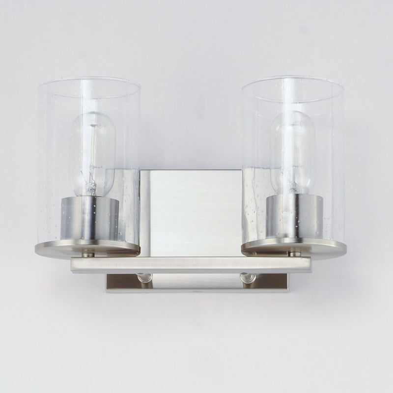 Maxim 11842CDSN Two Light Bath Vanity, Satin Nickel