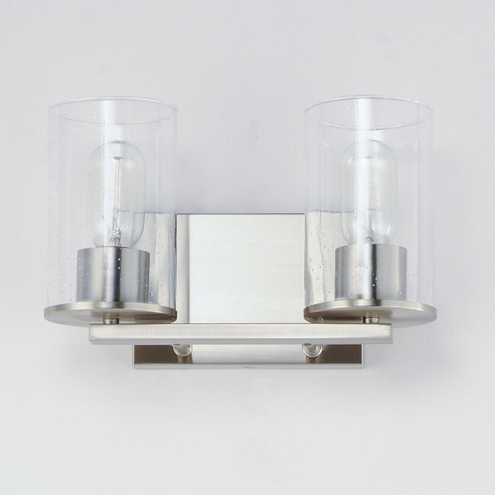 Maxim 11842CDSN Two Light Bath Vanity, Satin Nickel
