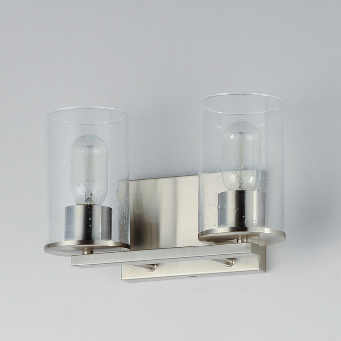 Maxim 11842CDSN Two Light Bath Vanity, Satin Nickel