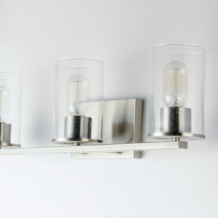 Maxim 11843CDSN Three Light Bath Vanity, Satin Nickel
