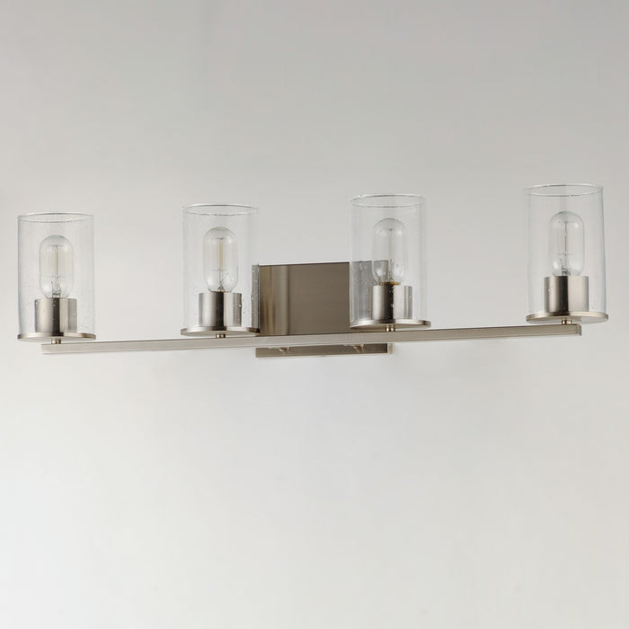 Maxim 11844CDSN Four Light Bath Vanity, Satin Nickel