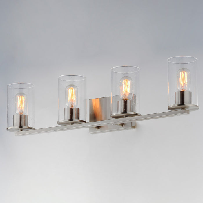 Maxim 11844CDSN Four Light Bath Vanity, Satin Nickel