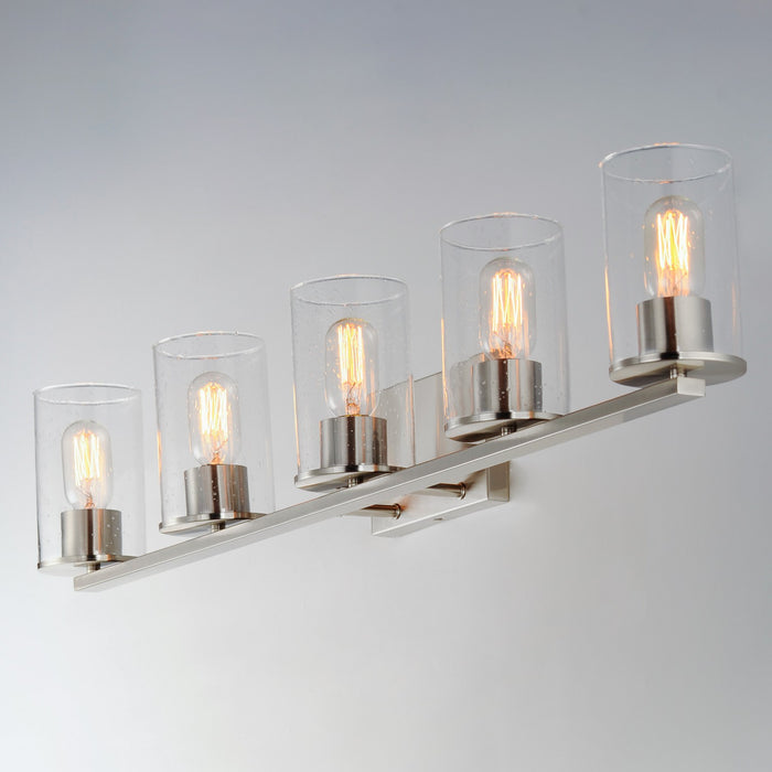 Maxim 11845CDSN Five Light Bath Vanity, Satin Nickel