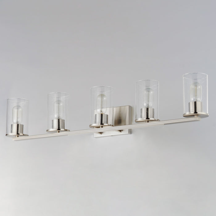 Maxim 11845CDSN Five Light Bath Vanity, Satin Nickel