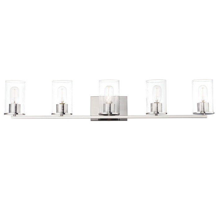 Maxim 11845CDSN Five Light Bath Vanity, Satin Nickel
