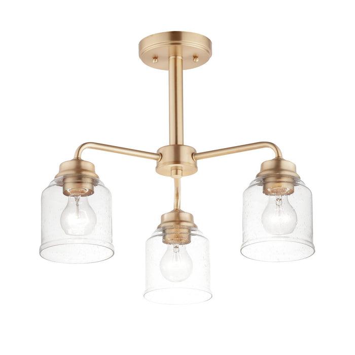 Maxim 12260CDHR Three Light Semi-Flush Mount/Chandelier, Heritage
