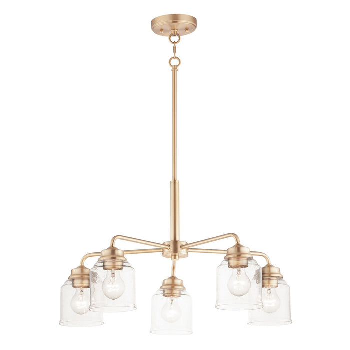 Maxim 12266CDHR Five Light Chandelier, Heritage