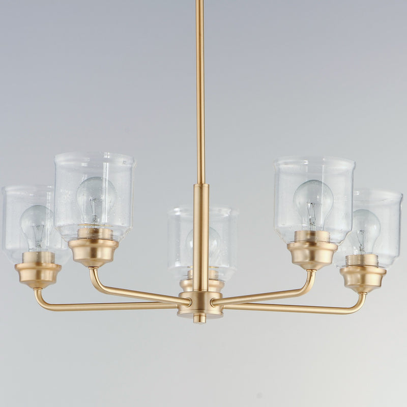 Maxim 12266CDHR Five Light Chandelier, Heritage