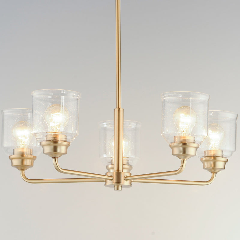 Maxim 12266CDHR Five Light Chandelier, Heritage