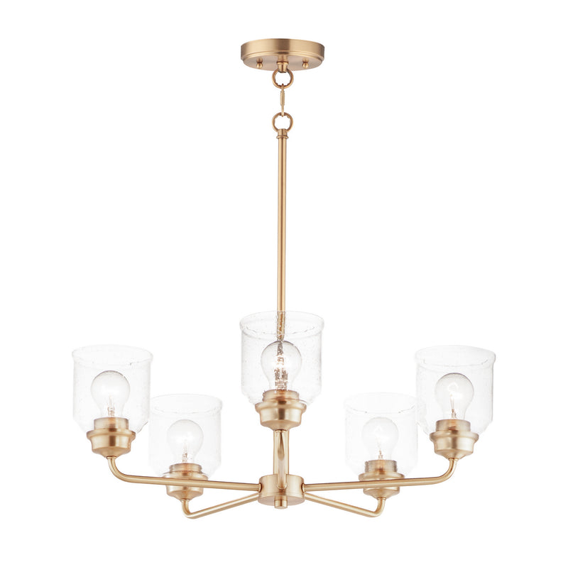 Maxim 12266CDHR Five Light Chandelier, Heritage