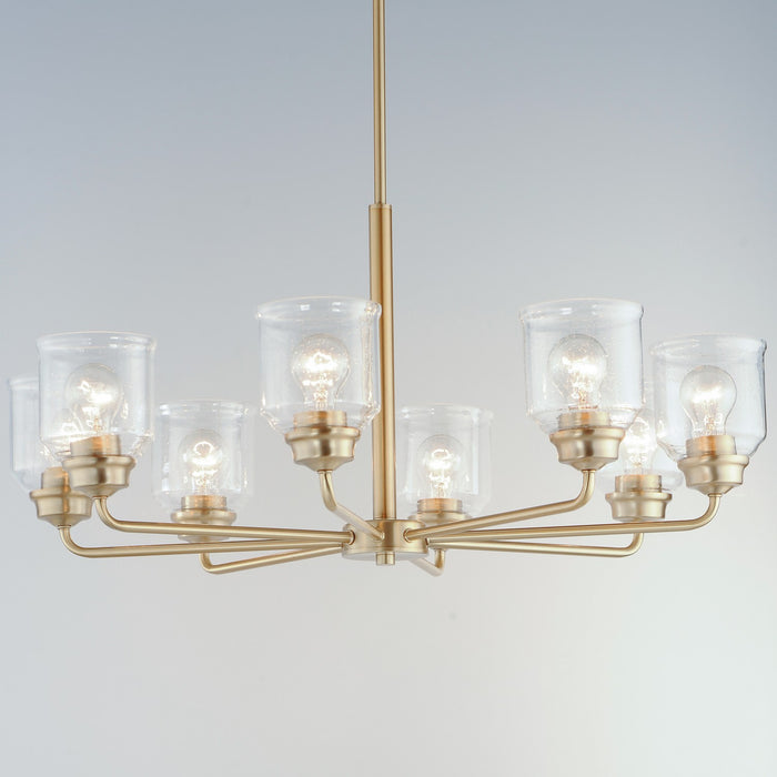 Maxim 12268CDHR Eight Light Chandelier, Heritage