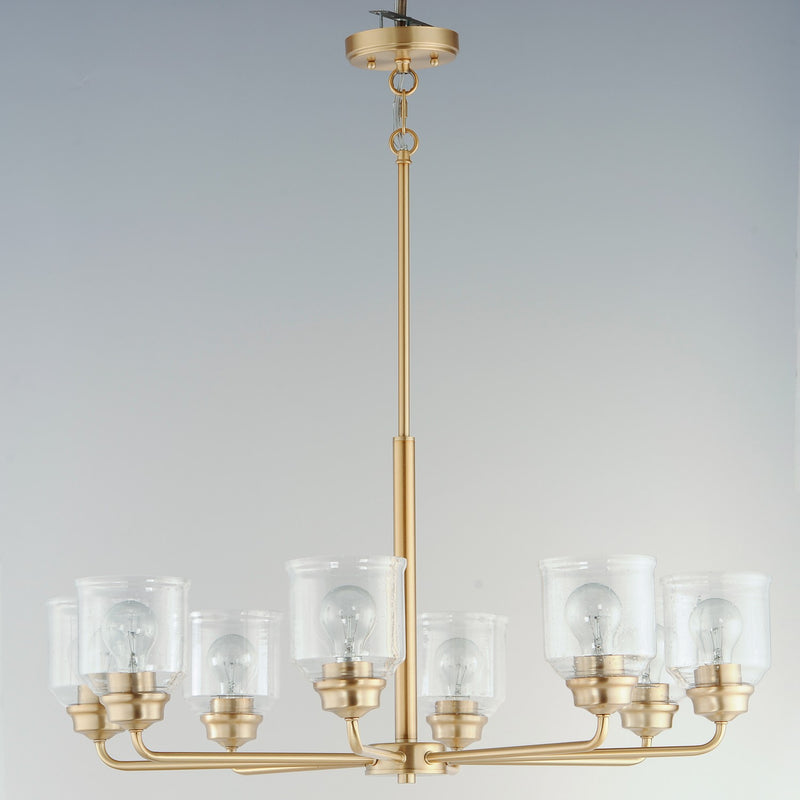 Maxim 12268CDHR Eight Light Chandelier, Heritage