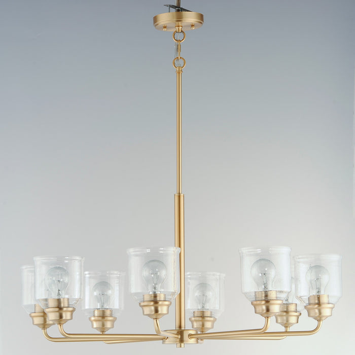Maxim 12268CDHR Eight Light Chandelier, Heritage