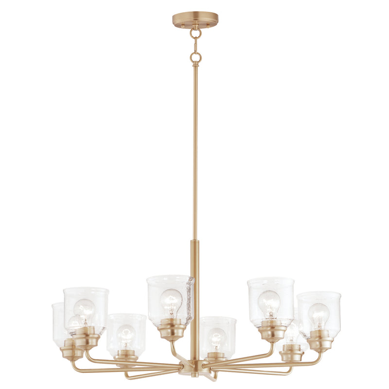 Maxim 12268CDHR Eight Light Chandelier, Heritage