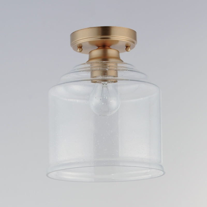 Maxim 12270CDHR One Light Semi-Flush Mount, Heritage