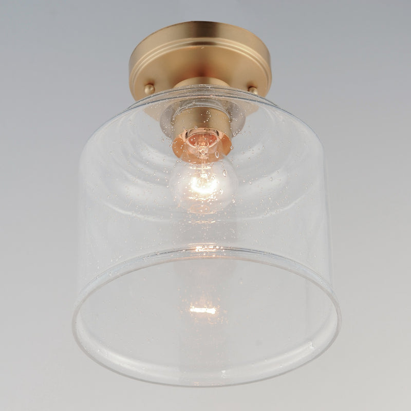 Maxim 12270CDHR One Light Semi-Flush Mount, Heritage