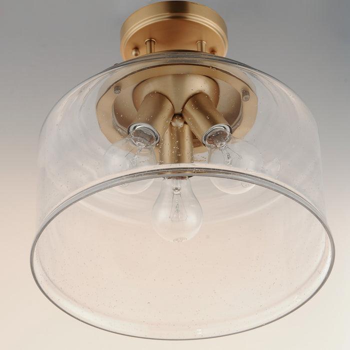 Maxim 12271CDHR Three Light Semi-Flush Mount, Heritage