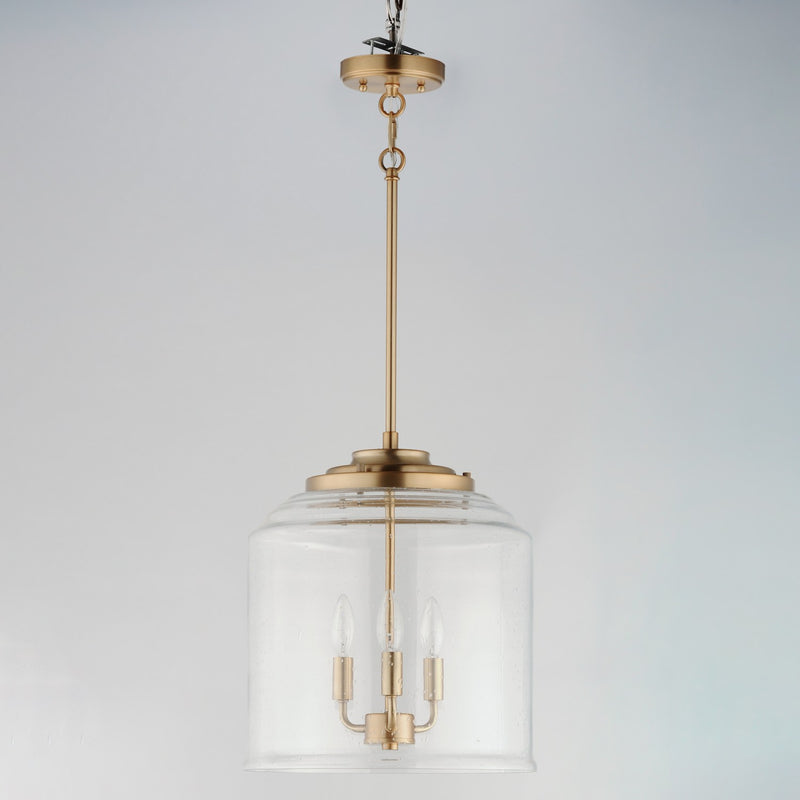 Maxim 12273CDHR Three Light Pendant, Heritage