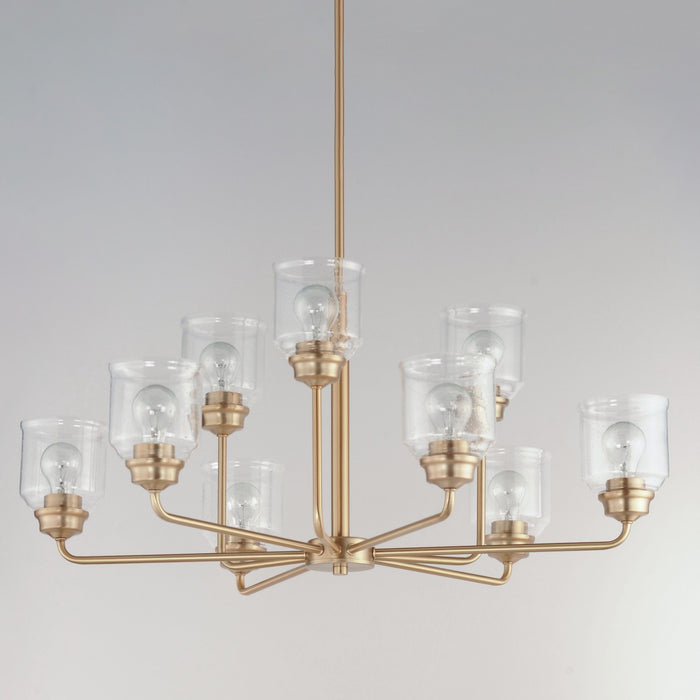 Maxim 12277CDHR Nine Light Chandelier, Heritage