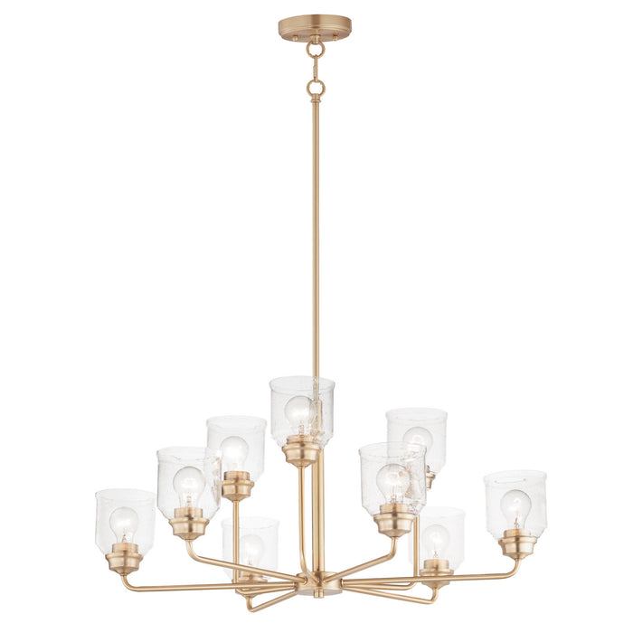 Maxim 12277CDHR Nine Light Chandelier, Heritage