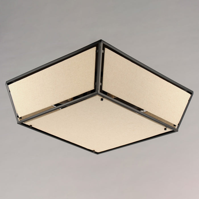 Maxim 20260FTCVBK Four Light Flush Mount, Black