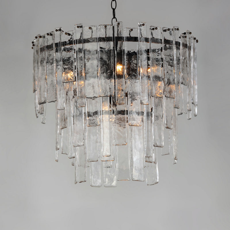 Maxim 21835AGDBZ Nine Light Pendant, Dark Bronze