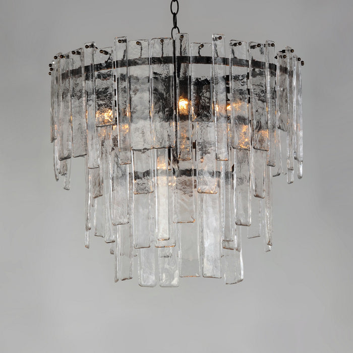 Maxim 21835AGDBZ Nine Light Pendant, Dark Bronze