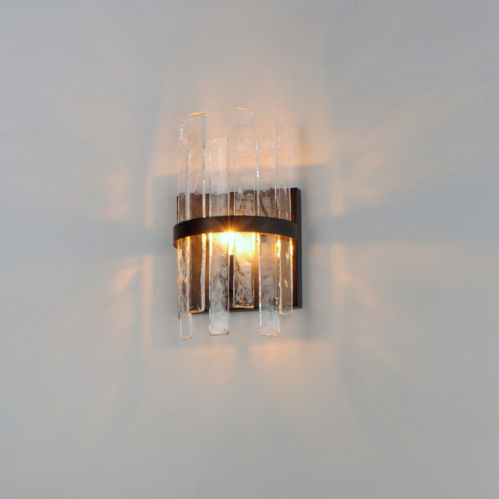 Maxim 21839AGDBZ One Light Wall Sconce, Dark Bronze