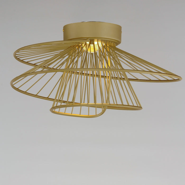 Maxim 24170NAB LED Flush Mount, Natural Aged Brass
