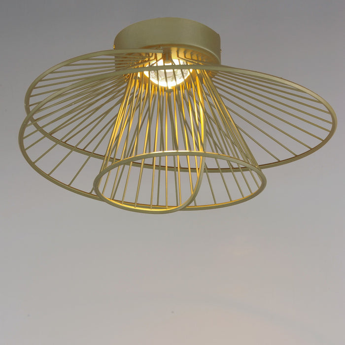 Maxim 24170NAB LED Flush Mount, Natural Aged Brass
