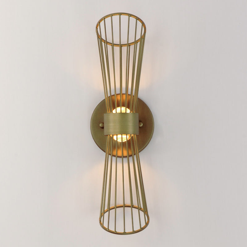 Maxim 24171NAB LED Wall Sconce, Natural Aged Brass