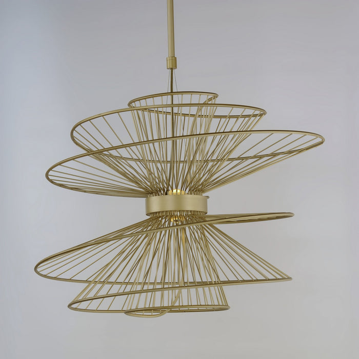 Maxim 24176NAB LED Pendant, Natural Aged Brass