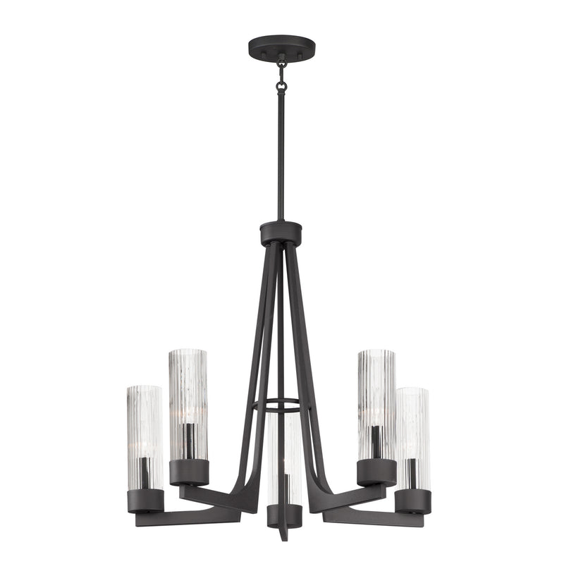 Maxim 30315CRAR Five Light Chandelier, Anthracite