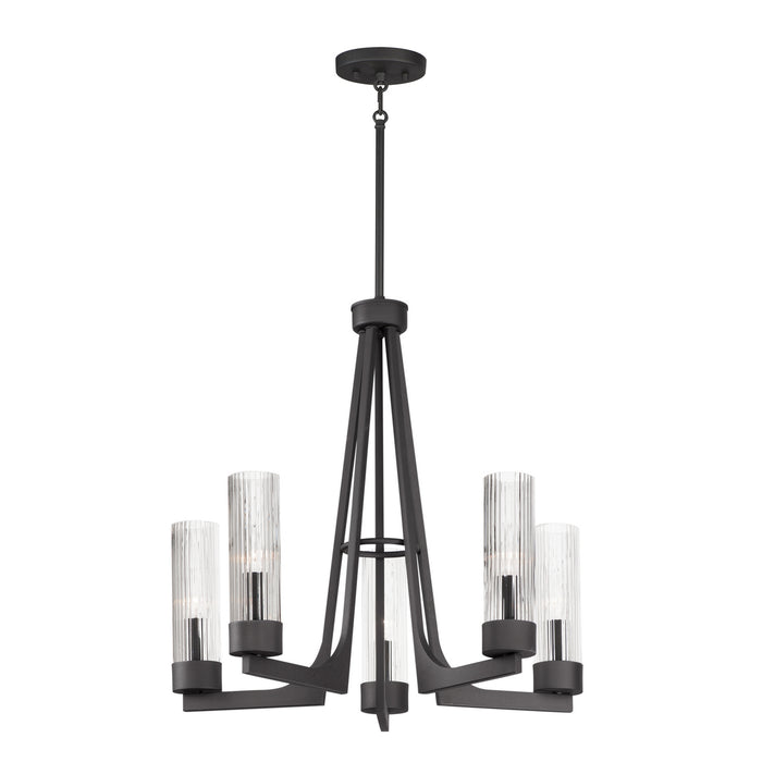 Maxim 30315CRAR Five Light Chandelier, Anthracite