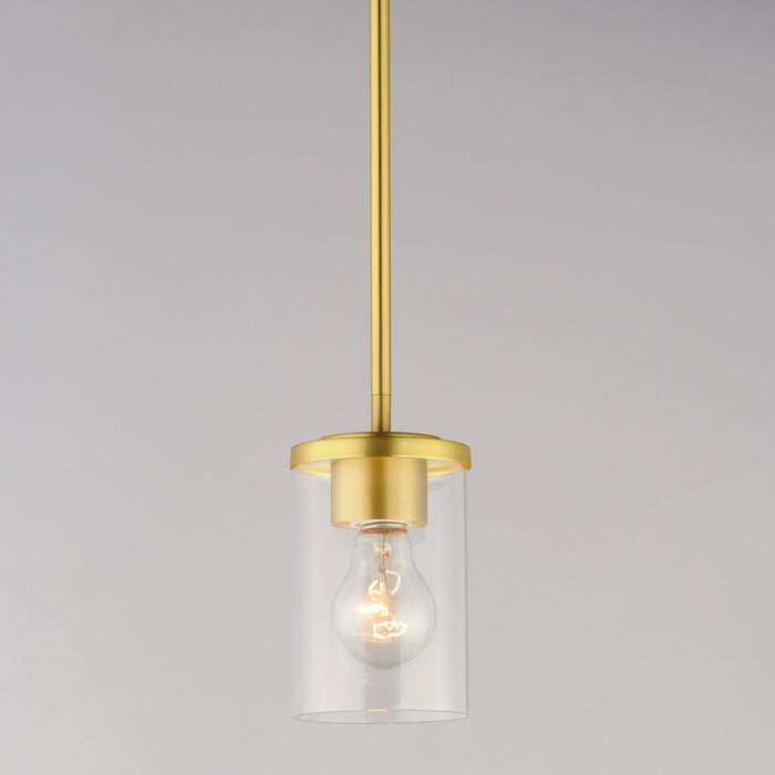 Maxim 90200CLSBR One Light Mini Pendant, Satin Brass