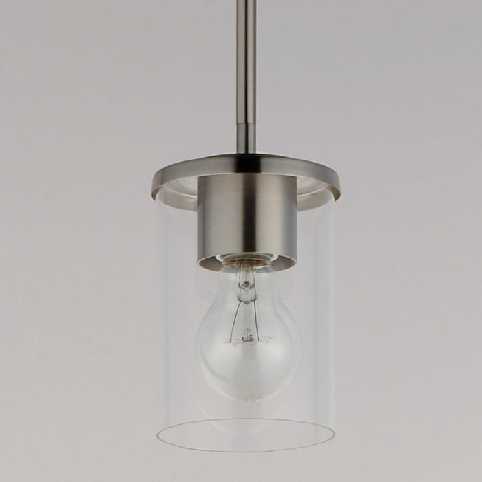 Maxim 90200CLSN One Light Mini Pendant, Satin Nickel