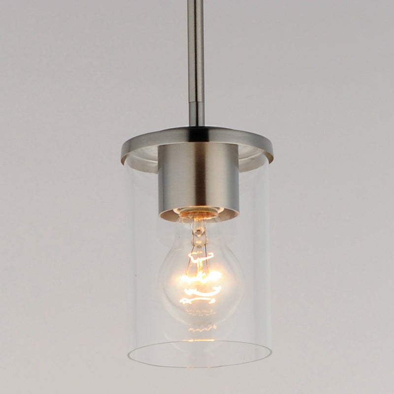 Maxim 90200CLSN One Light Mini Pendant, Satin Nickel