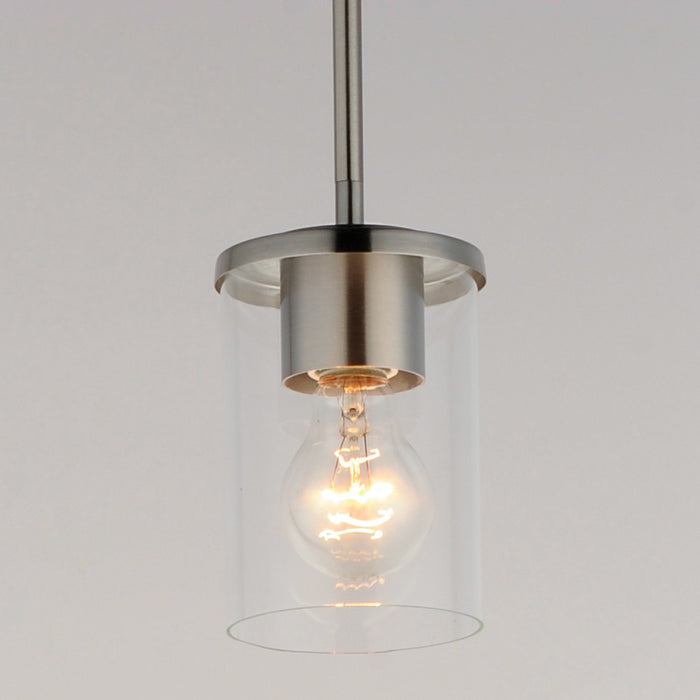 Maxim 90200CLSN One Light Mini Pendant, Satin Nickel
