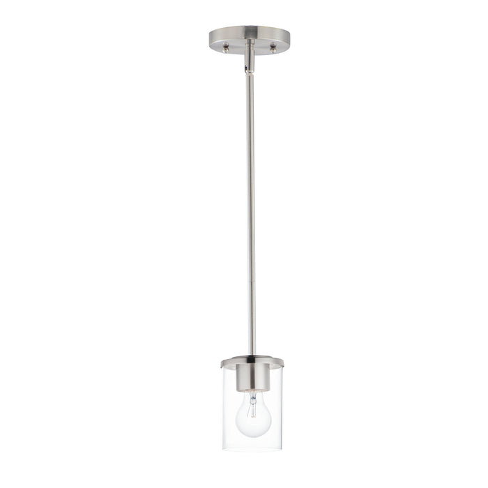 Maxim 90200CLSN One Light Mini Pendant, Satin Nickel